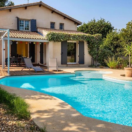 Villa Lumineuse Avec Piscine Chambres Ou Villa Saint-Georges-dʼOrques Exterior foto